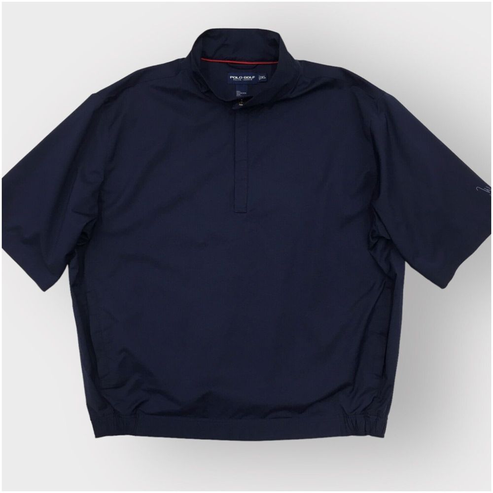 Polo Ralph Lauren Golf Jacket Mens Size XL‎ Short Sleeve Pullover Windbreaker
